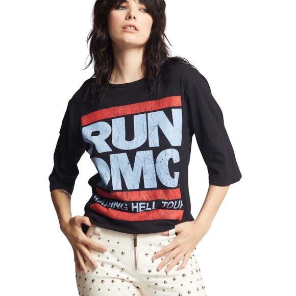 Run DMC “ Raising Hell 1986 Rap concert festival Hip hop recycled Karma NWOT S - Picture 2 of 5